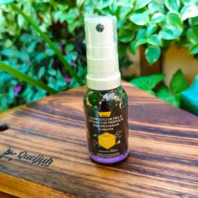 Composto de Mel e Extrato de Própolis, Sabores Malva e Menta Spray 30ml - Flor de Mel