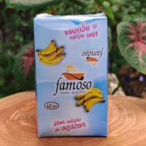 Barrinha de fruta Bananinha Famoso Cremosa Zero Açúcar 720g