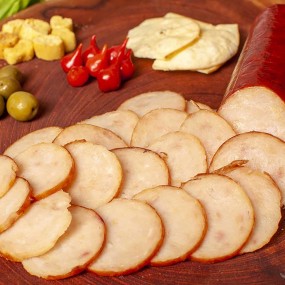 Filé de Frango Defumado com Azeitona, Bacon e Pimenta Biquinho Prado e Braga 400g