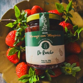 Geleia do Rancho de Morango com Manjericão